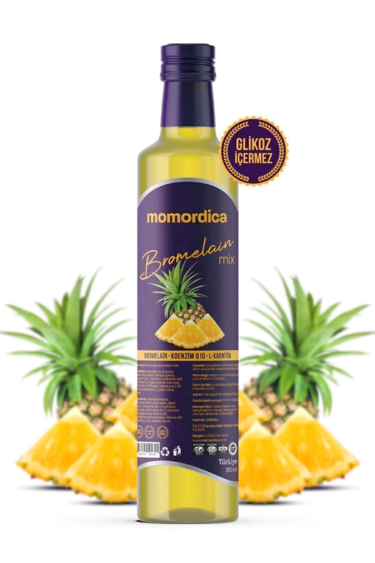 Momordica Bromelain-Koenzim Q10- L-Karnitin Mix 250 ml