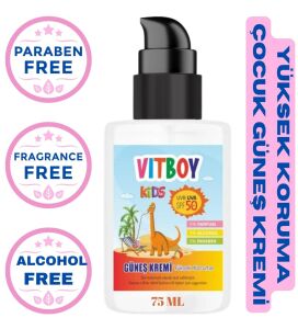 Vitboy Yüksek Koruma Çocuk Güneş Kremi SPF50 75 ml