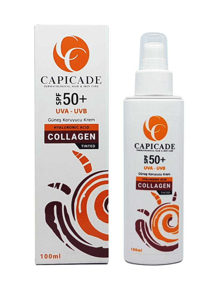 Capicade Güneş Koruyucu Krem Collagen Tinted SPF50+ 100 ml