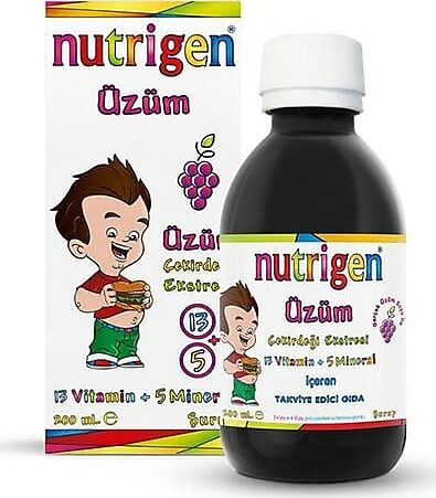 Nutrigen Üzüm Pediatrik Şurup 200 ml - 3 Adet