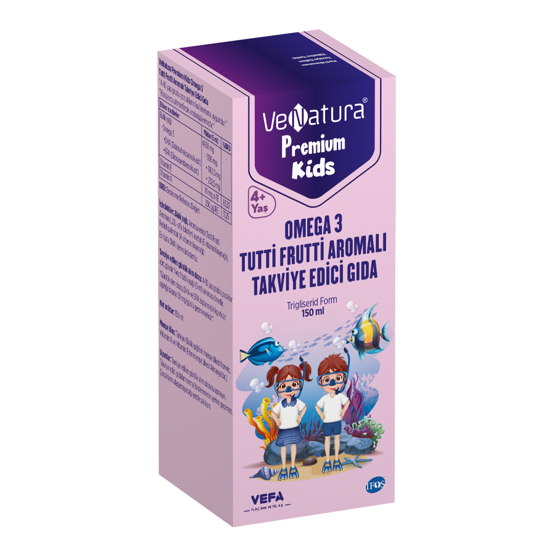 Venatura Premium Kids Omega 3 Şurup Tutti Frutti 150ml