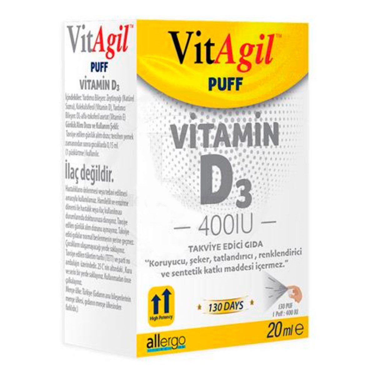 Vitagil Vitamin D3 Sprey 400 İu