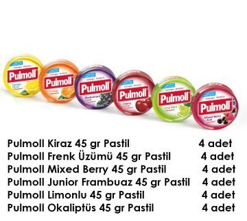 Pulmoll Pastil grubu 45 gr Pastil (24 adet)