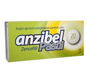 Anzibel Zencefilli 20 Pastil