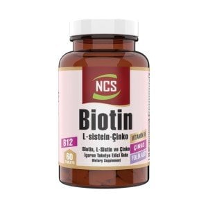 Ncs Biotin L-Sistein Çinko Vit B6 Çinko Folik Asit 60 Tablet