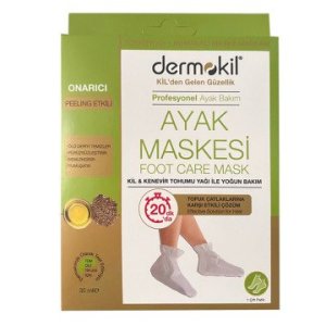 Dermokil Kil ve Kenevir Yağlı Peeling Etkili Ayak Maskesi 35 ml