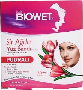 Biowet Yüz Sir Ağda Bandı Pudralı 27'li