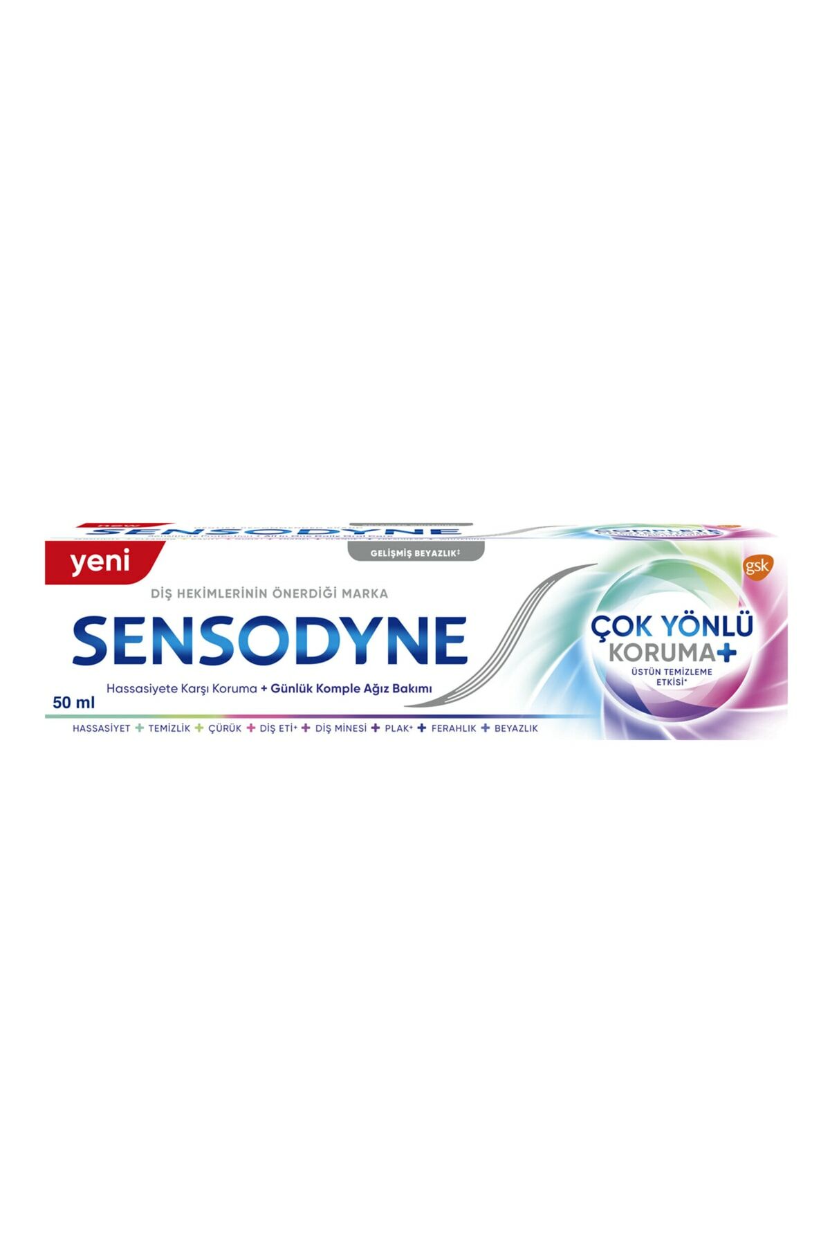 Sensodyne Çok Yönlü Koruma Gelişmiş Beyazlık 50 ml 2'li