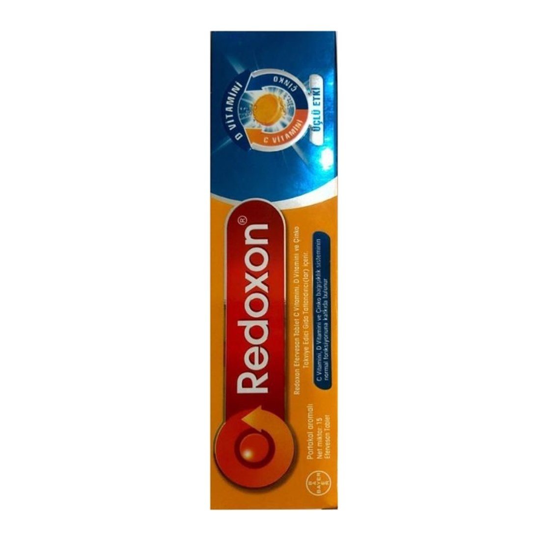 Redoxon C Vitamini D Vitamini Çinko Üçlü Etki Efervesan 15 Tablet