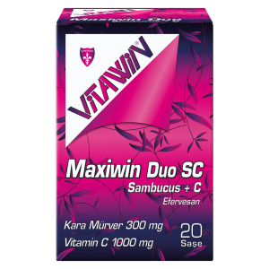 Vitawin Maxiwin Duo SC 300 mg Kara Mürver + 1000 mg C Efervesan Saşe