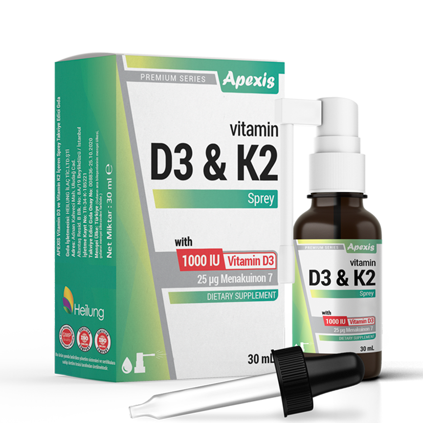 Apexis Vitamin D3 & K2 30 ML Oral Sprey