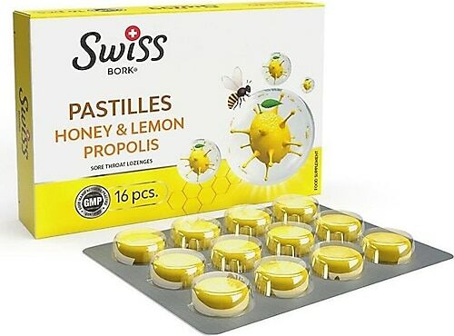 Swiss Bork Bal Limon Propolis Pastil 16'lı