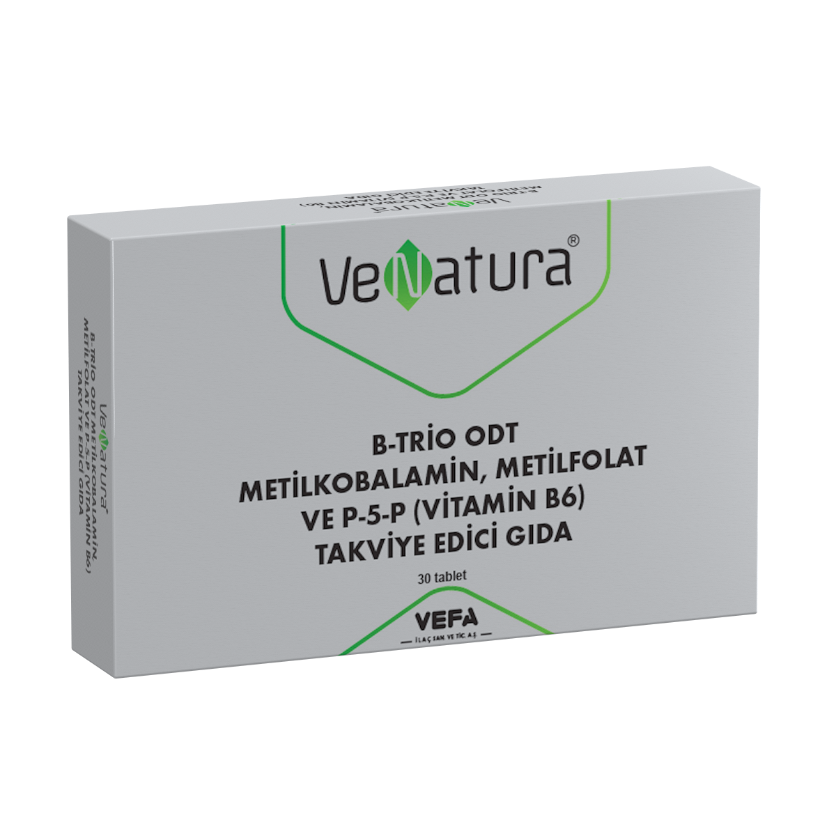 Venatura B-Trio Odt Metilkobalamin,Metilfolat ve P-5-P 30 Tablet