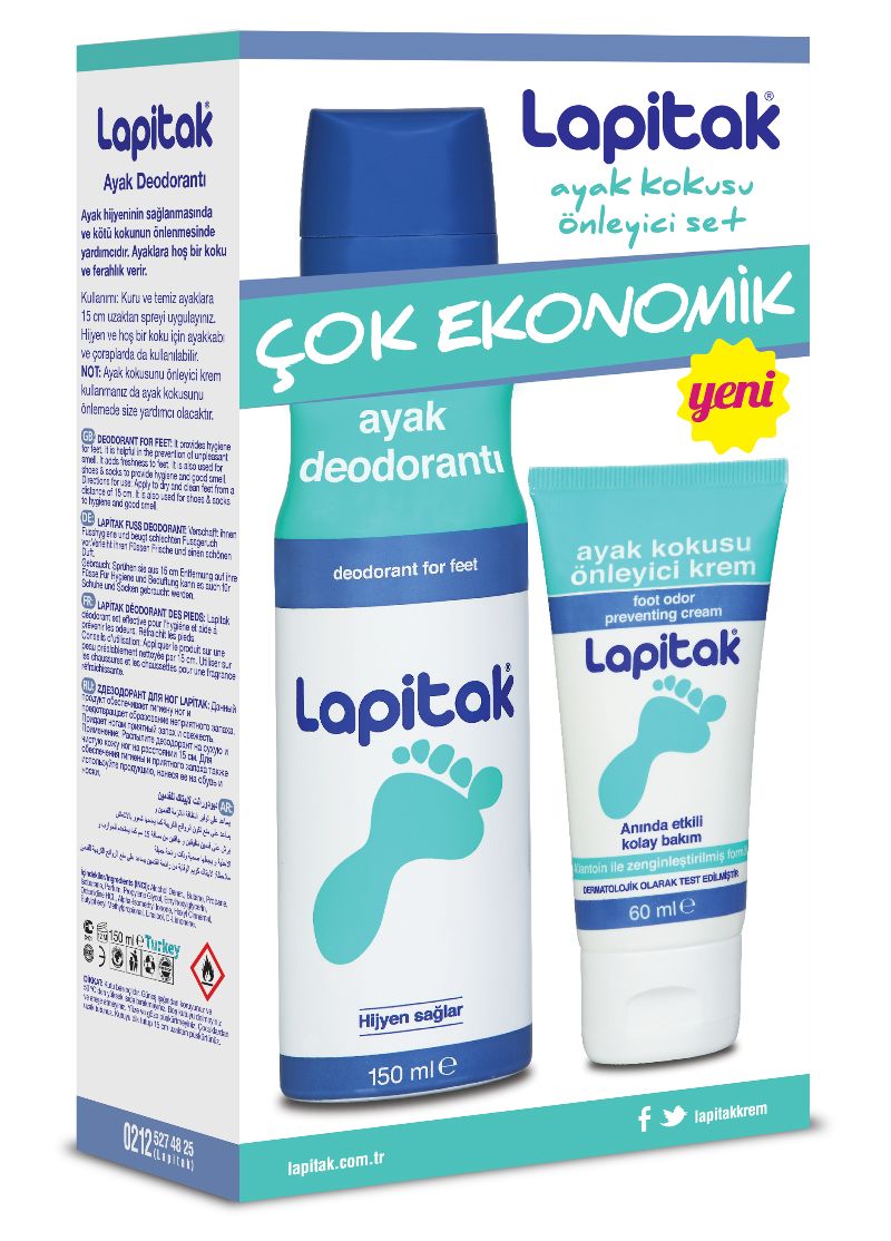 Lapitak Koku Önl.Ayak Kremi 60Ml+Deo