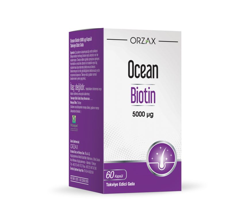 Ocean Biotin 5000 mcg 60 Kapsül