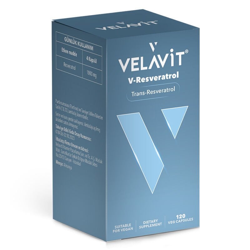 Velavit V-Resveratrol 120 Kapsül