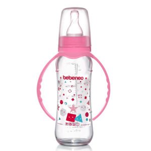 Bebeneo 1456 Kulplu Cam Biberon 230 ml