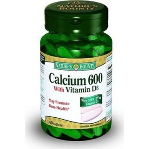Nature's Bounty Calcium 600 with Vitamin D3 60 Tablet