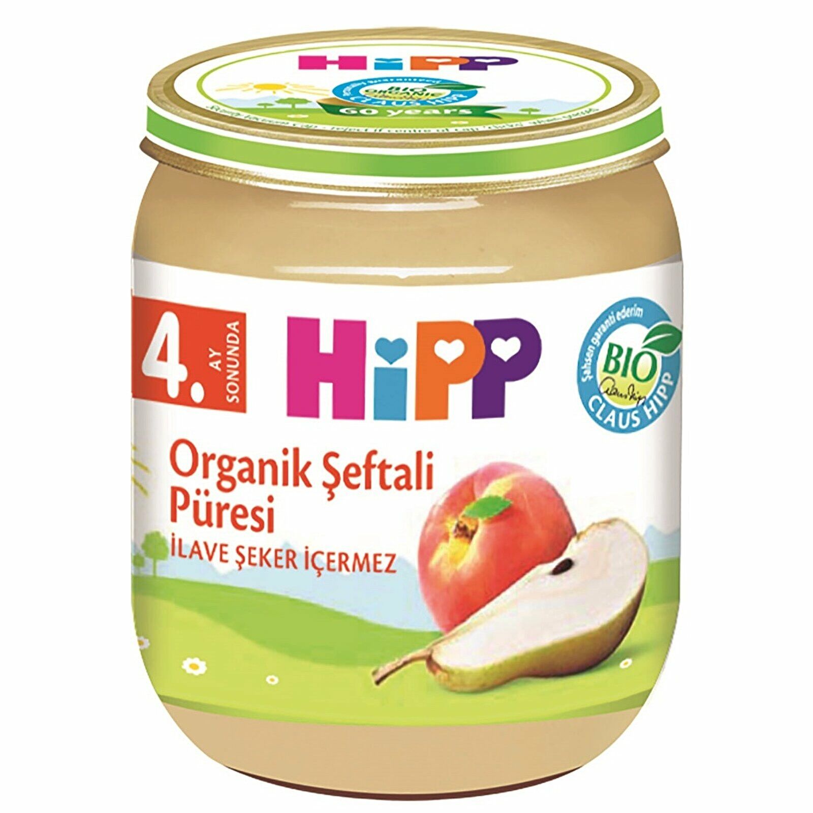 Hipp Organik Şeftalili & Mangolu Elma Püresi 100 gr