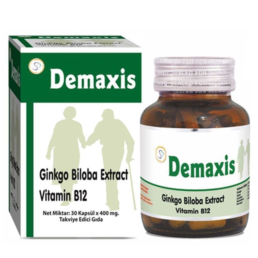 Demaxis Ginkgo Biloba & Vitamin B12 30 Kapsül x 400 mg