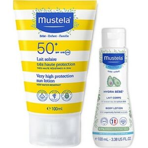 Mustela Güneş Losyonu SPF50 100 ml + Mustela Hydra Bebe 100 ml