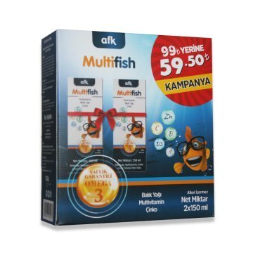 Afk Multifish Şurup 2x150ml Kofre