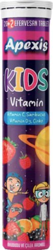 Apexis Kids Vitamin Efervesan Tablet 20'li