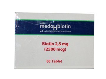 Medohbiotin Biotin 2.5 mg 60 tablet (Saç, Cilt, Tırnak)