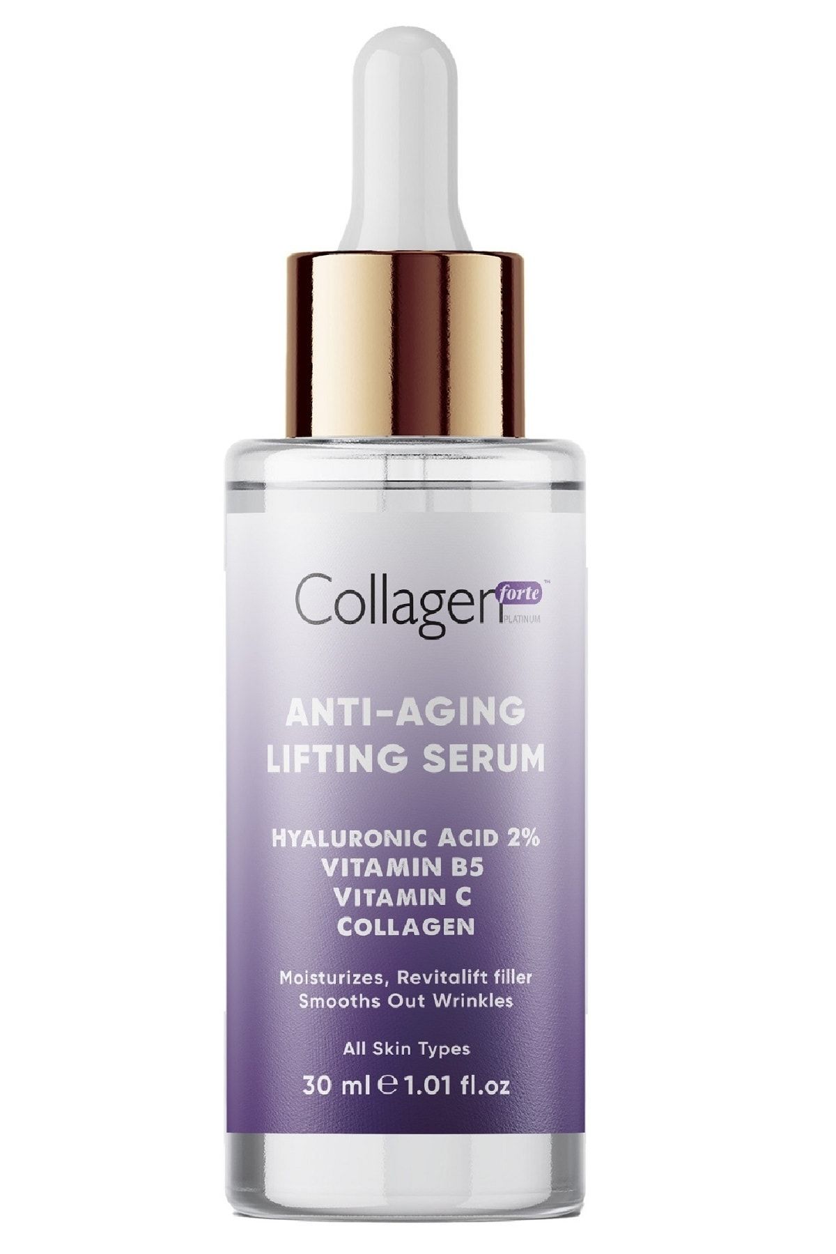 Collagen Forte Platinum Hyaluronik Asit Yaşlanma Karşıtı Sıkılaştırıcı Serum 30 ml