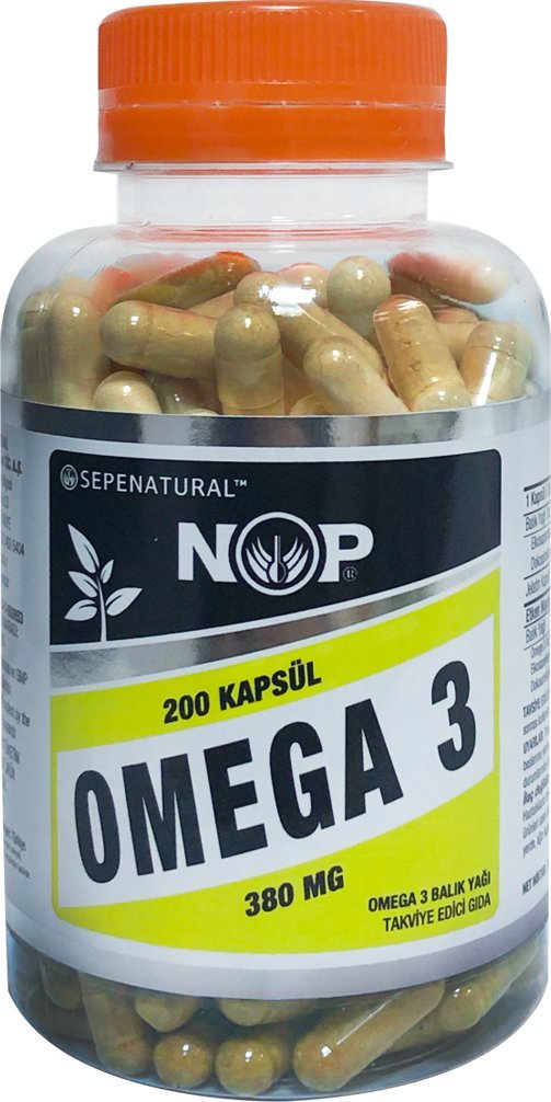 OMEGA-3 BALIK YAĞI TAKVİYE EDİCİ GIDA 200 KAPSÜL X  380 mg