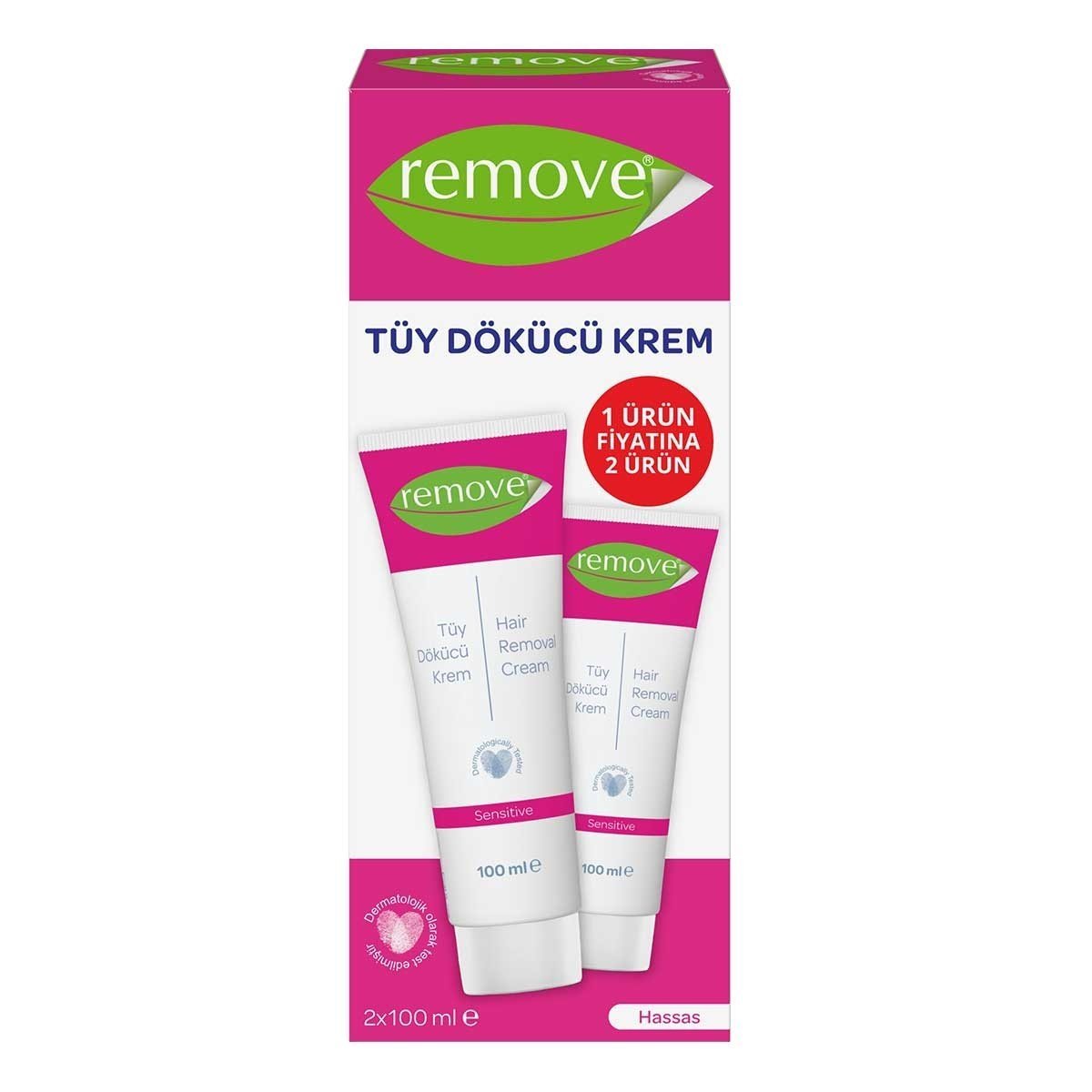 Remove Tüy Dökücü Krem Hassas 2 x 100ml