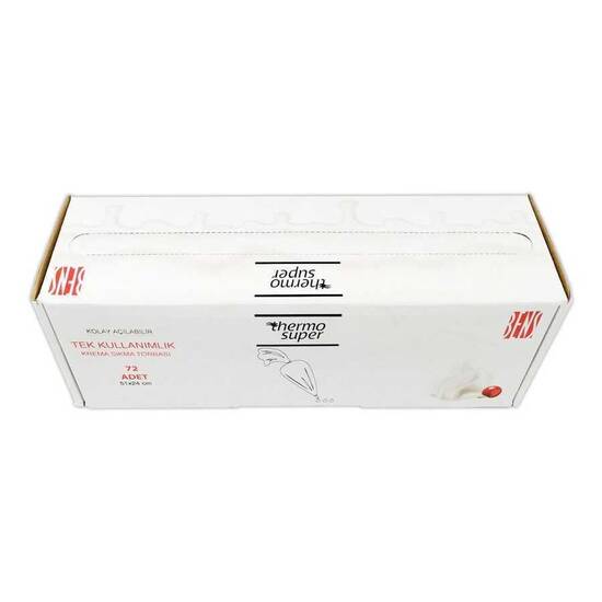 Tek Kullanımlık Krema Torbası 51 x 24 cm - 72 Adet (Paket)