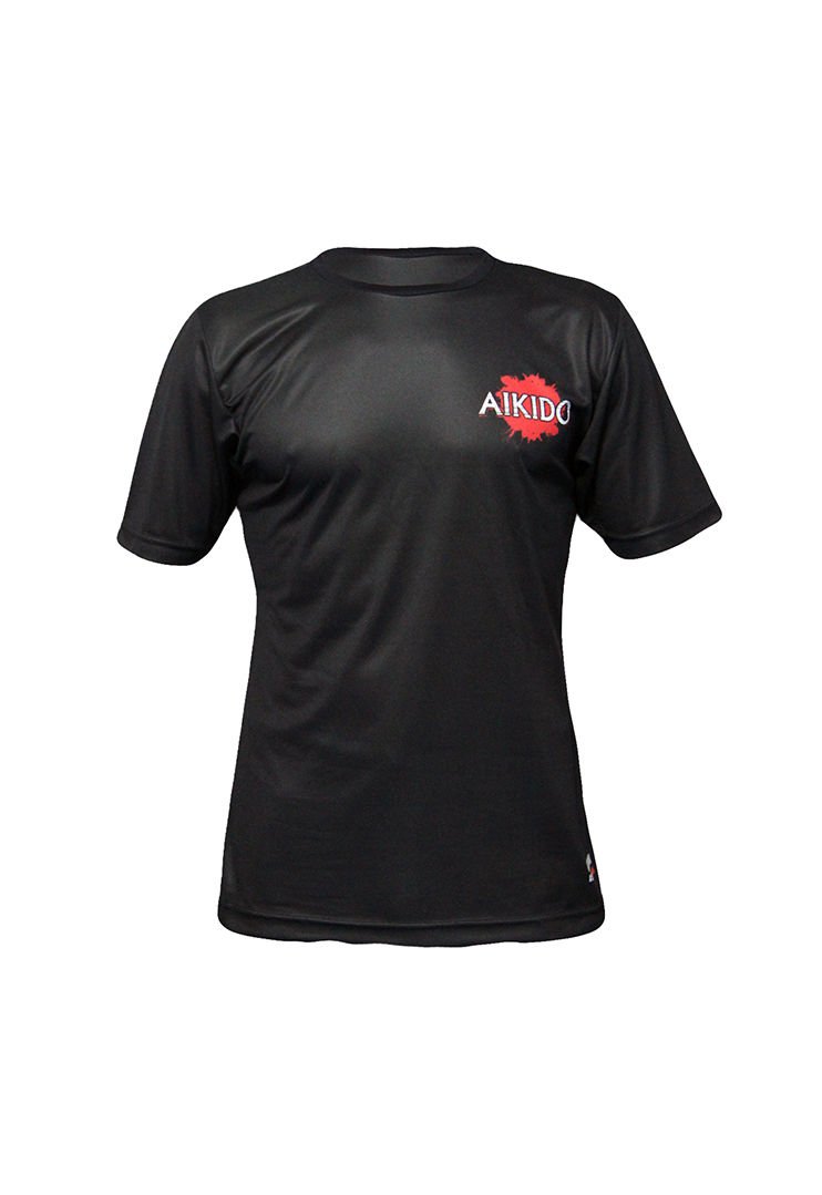 Dosmai Dijital Baskılı Aikido Bisiklet Yaka Spor T-Shirt AIT034 XS