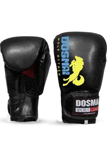 Dosmai Profesyonel Hava Alır Boks Kick Boks Eldiveni EL344 10 oz - Siyah