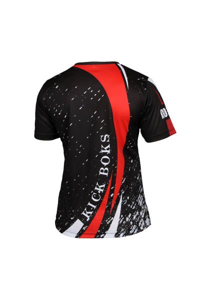 Dosmai Dijital Baskılı Kick Boks Bisiklet Yaka Spor T-Shirt KBT079 M