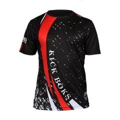 Dosmai Dijital Baskılı Kick Boks Bisiklet Yaka Spor T-Shirt KBT079