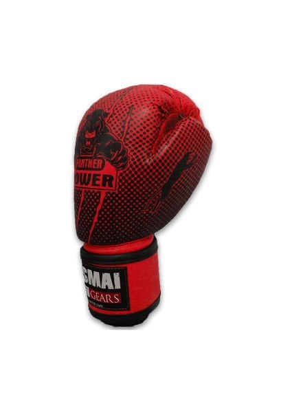 Dosmai Panther Power Boks Kick Boks Muay Thai Eldiveni EL341 Kırmızı - 4 oz