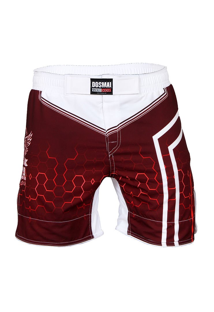 Dosmai Dijital Baskılı Hexagon Mma Spor Şort MMS224 XL - Kırmızı