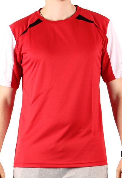 Dosmai Slim Fit Performans Fitness Antrenman Sporcu T-Shirt BYT163 L - Kırmızı