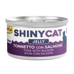 Gimcat Konserve Kedi Maması Shinycat Jelly (Jöle içinde) Tuna with Salmon 70 gr - Somon Balıklı Ton Balığı