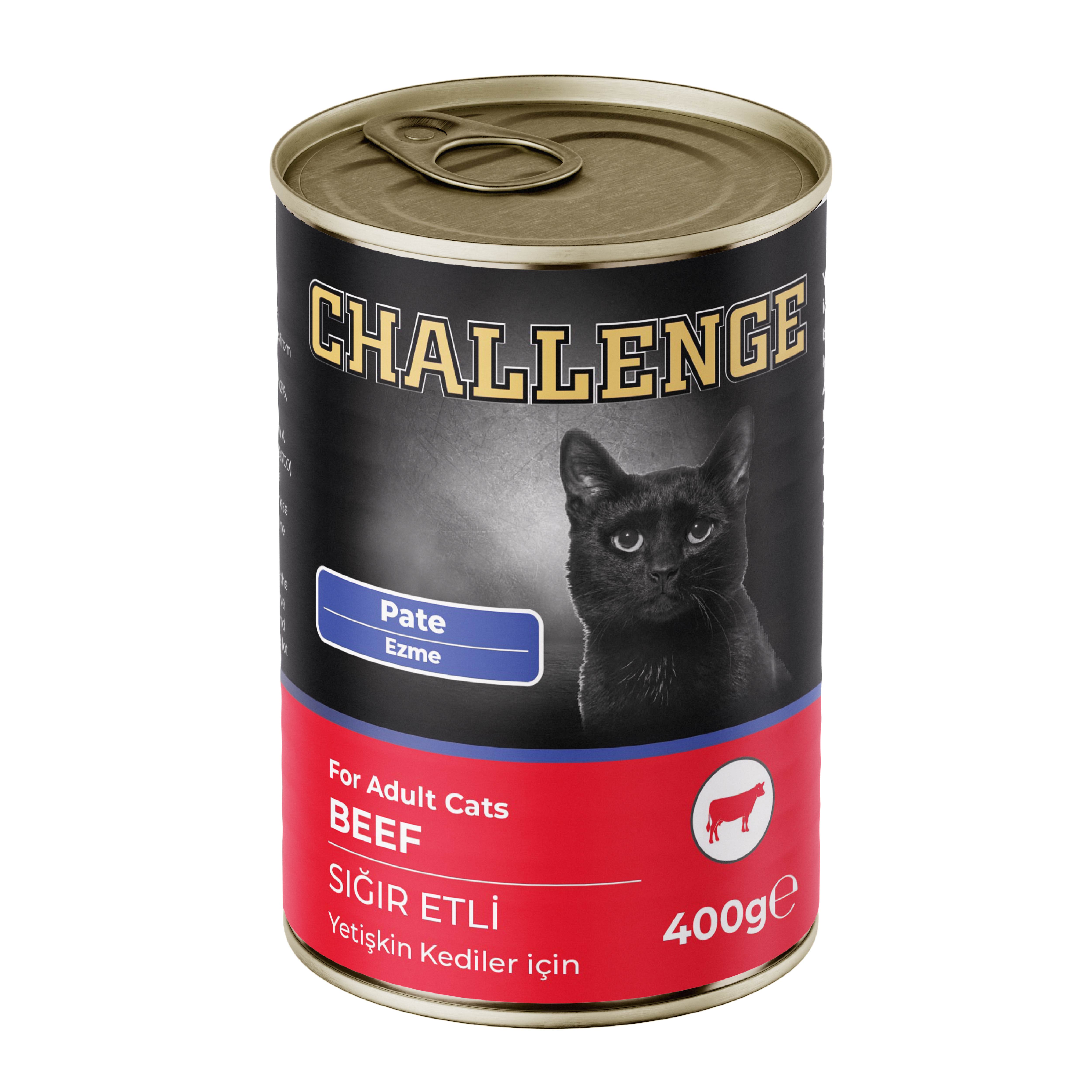 Challenge Pate Sığır Etli Yetişkin Kedi Konservesi 400 gr