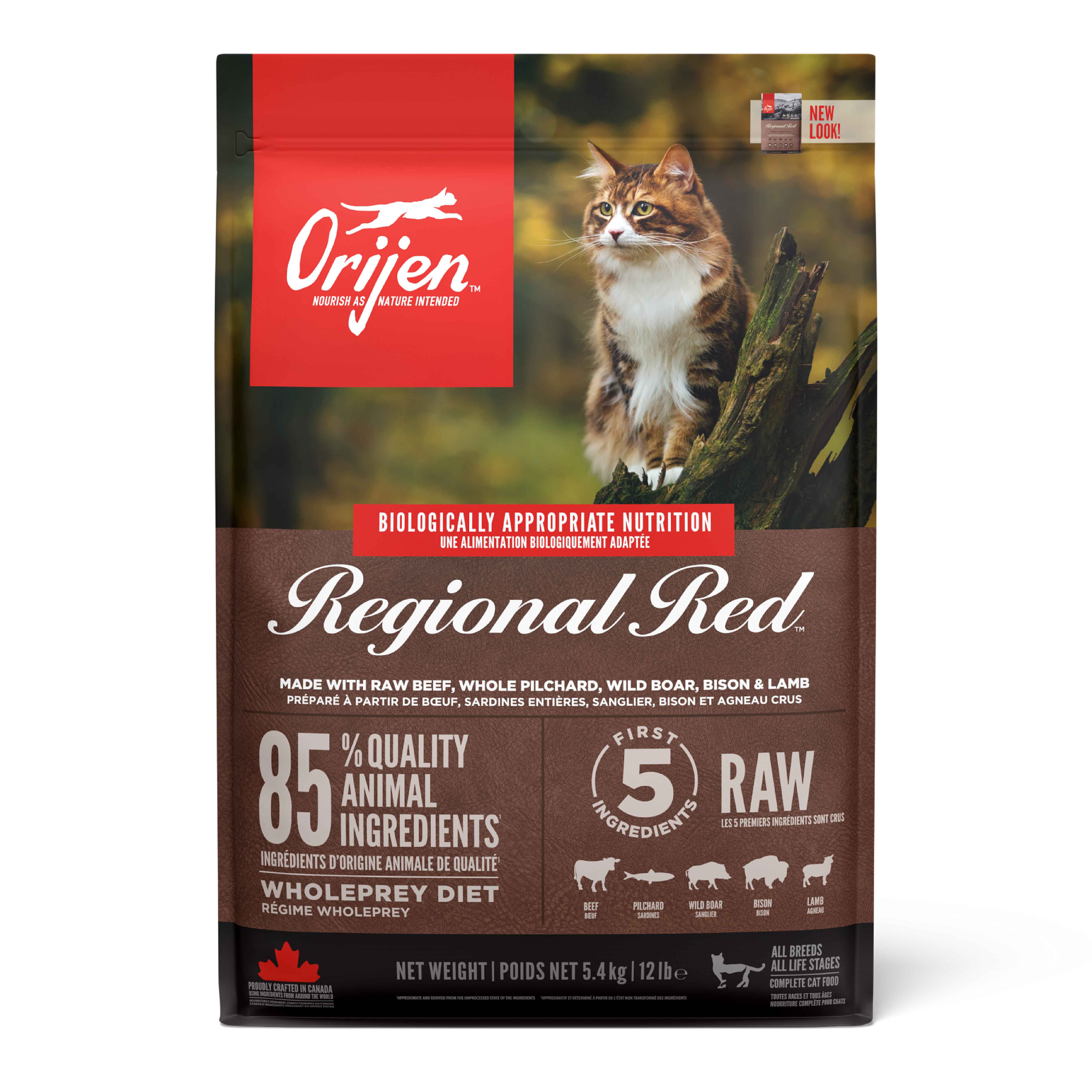 ORIJEN Regional Red Kedi Maması 5,4kg - Tüm ırk ve yaşam evreleri için