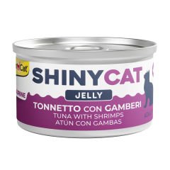 Gimcat Konserve Kedi Maması Shinycat Jelly (Jöle içinde) Tuna with Shrimps 70 gr - Karidesli Ton Balığı