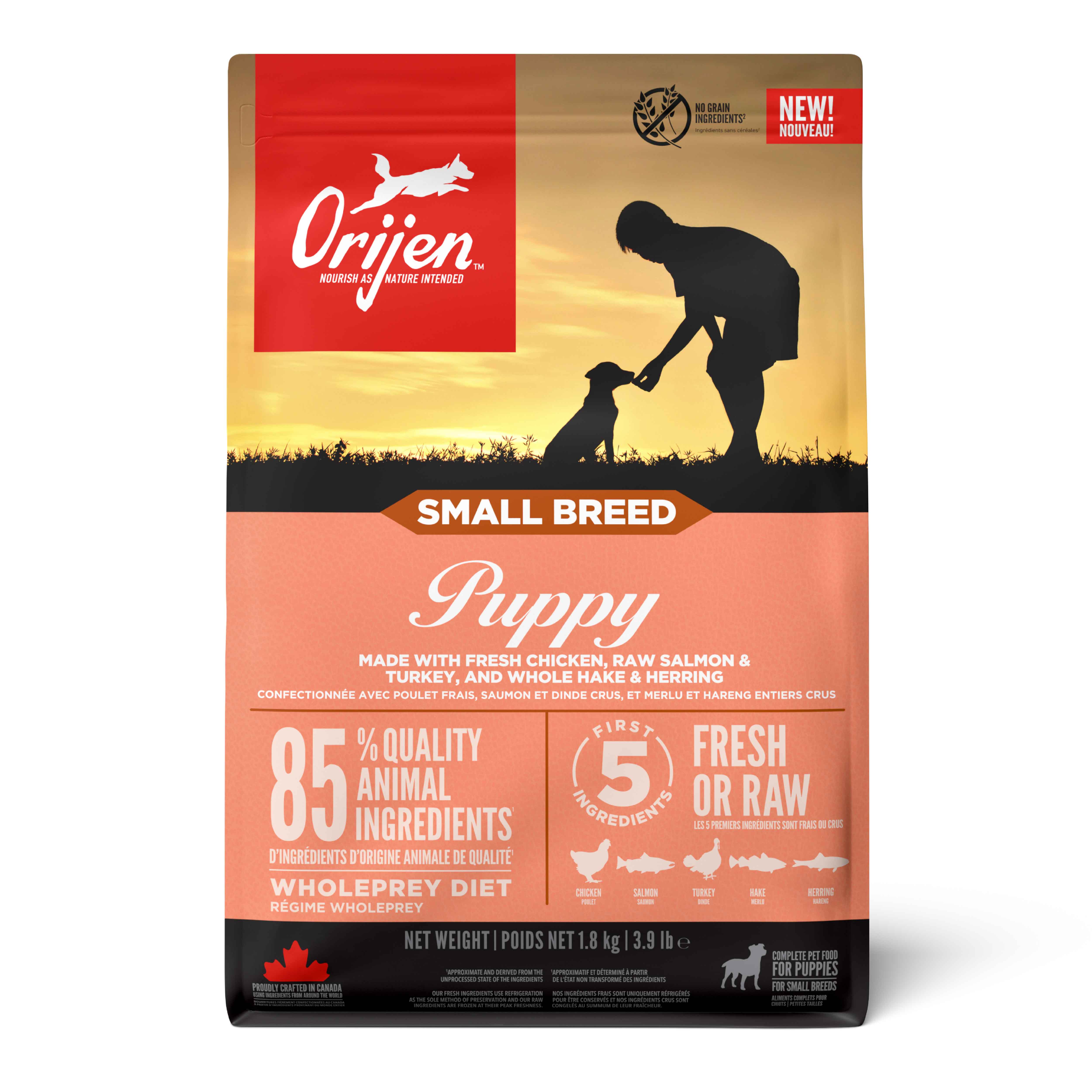 Orijen Puppy Small Breed Dog Food 1,8 Kg – Küçük Irk Yavru Köpekler İçin