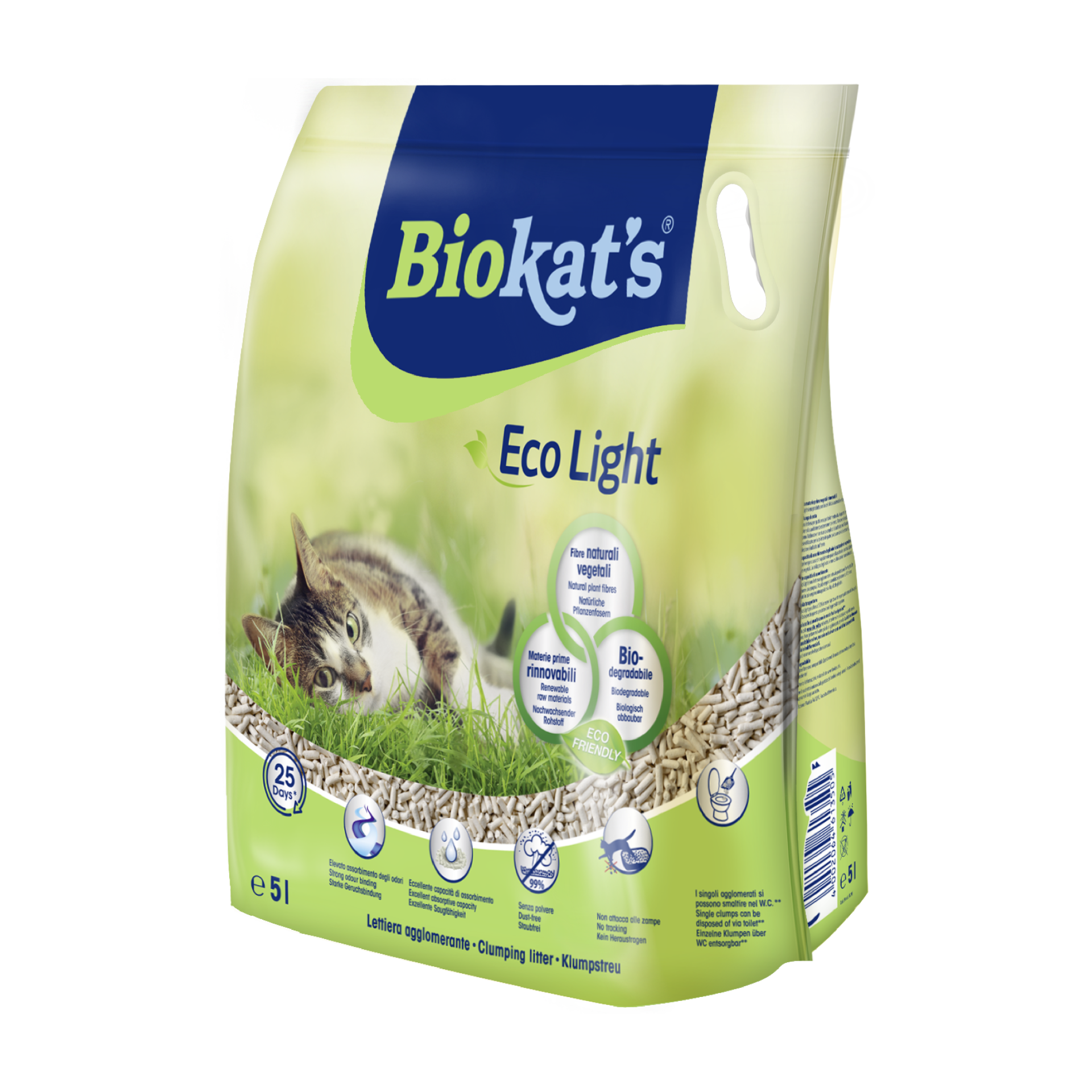 Biokat's Pelet Kedi Kumu Eco Light 5lt  (Ötv Dahil)