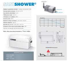 SANİSHOWER / 3 Ünite Atık Su Transfer Cihazı - 7 Lt