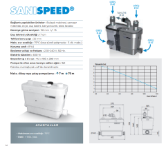 SANİSPEED / 4 Ünite Atık Su Transfer Cihazı - 12 Lt