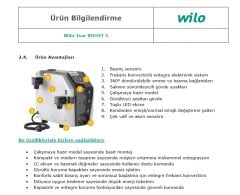 WİLO Isar BOOST5-E-5  220V-50/60 Hz  SÜPER SESSİZ KENDİNDEN EMİŞLİ ÇOK KADEMELİ FREKANS KONTROLLÜ HİDROFOR