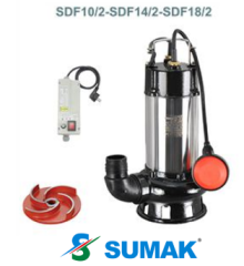 SDF 14/2 1.5 HP 220V PASLANMAZ GÖVDELİ FOSEPTİK DALGIÇ POMPA