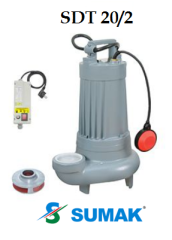 SDT 20/2 2.2 HP 380V DÖKÜM  GÖVDELİ FOSEPTİK DALGIÇ POMPA